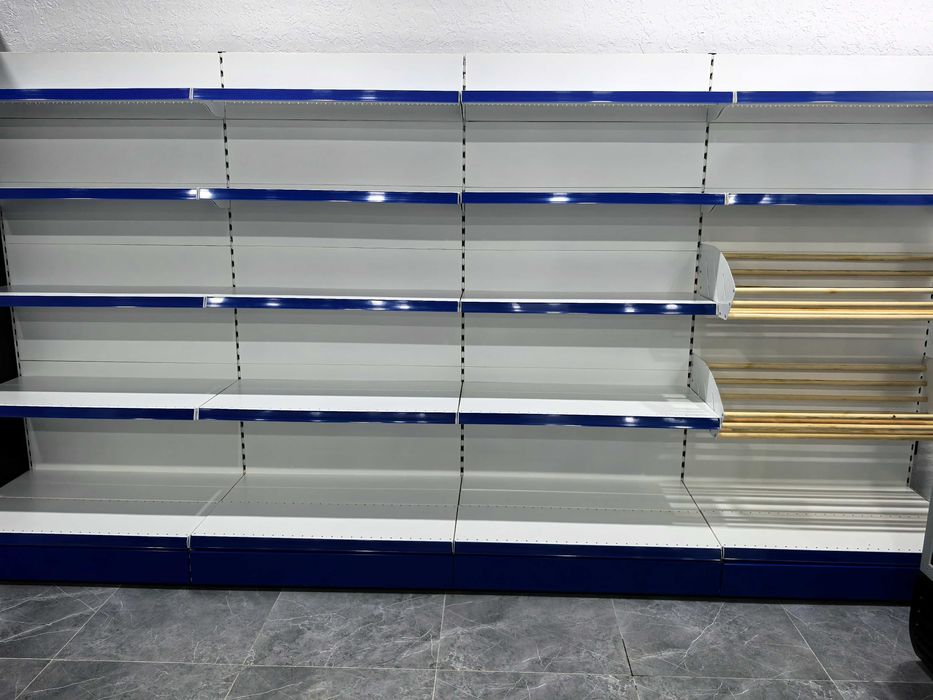 Торговые стеллажи из металла, стеллаж продовольственный магазин