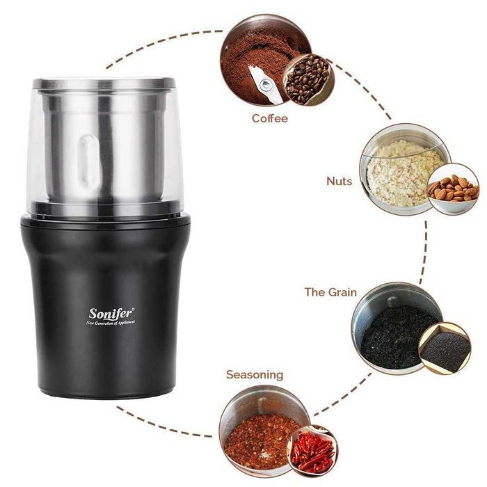 Sonifer SF-3527 электрическая кофемолка 300 Вт / Qahva maydalagich kf3
