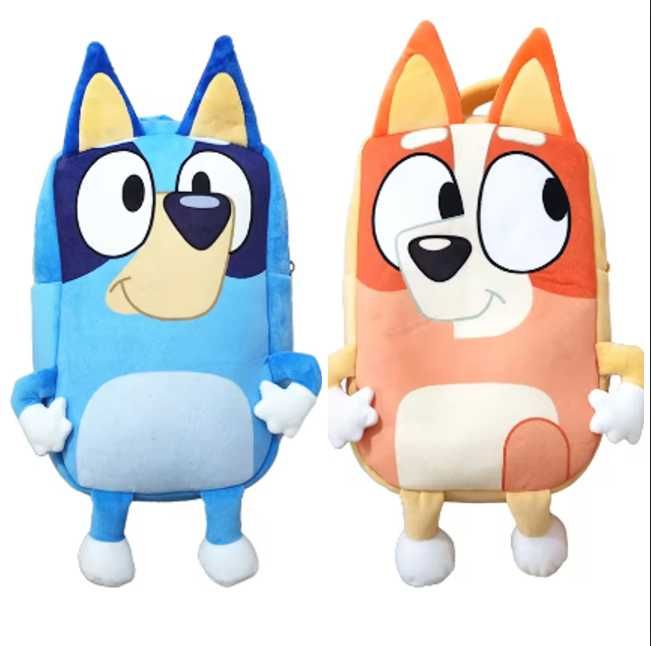 Детска Раница Блуи и Бинго, Плюшена раница Bluey Bingo, Играчка Блуи