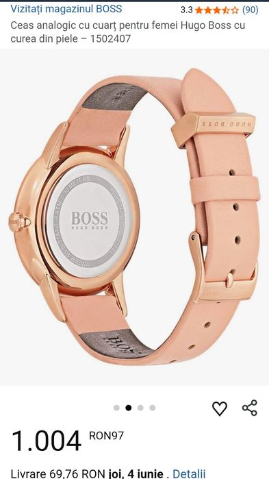 Ceas dama Hugo Boss Eclipse 1502407, produs NOU