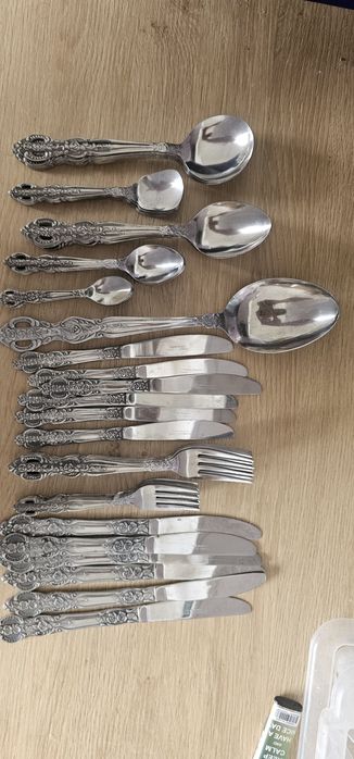 Винтидж ретро стоманени немски пробори за 6 човека