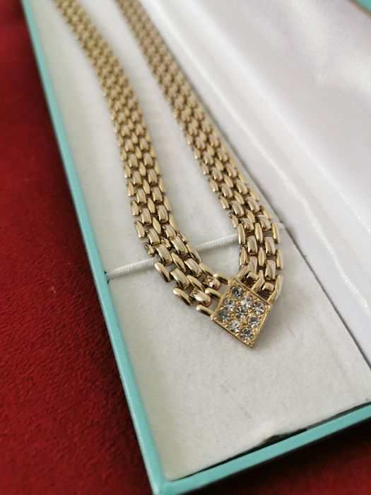 Pierre Cardin винтидж позлатено колие с 14к