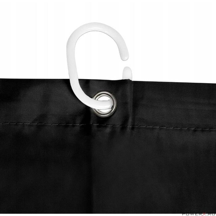 Perdea pentru cabina dus, 180x200 cm, negru, Sepio