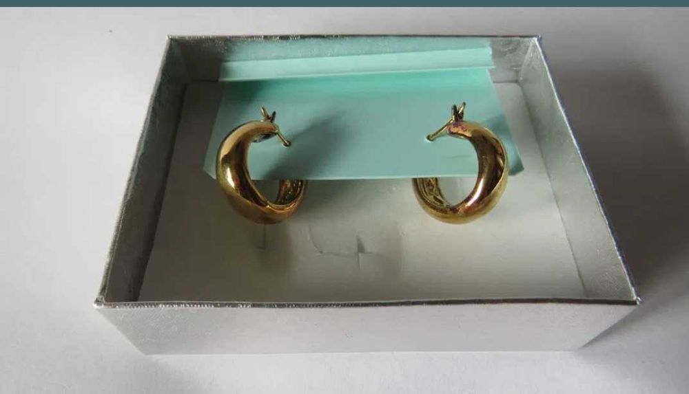 Cercei argint 925, placati cu aur 18k