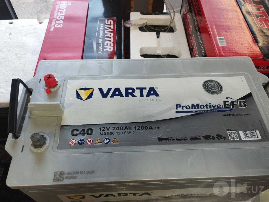 DAF MAN ShACMAN Varta 240 Ah  1200A en EFB