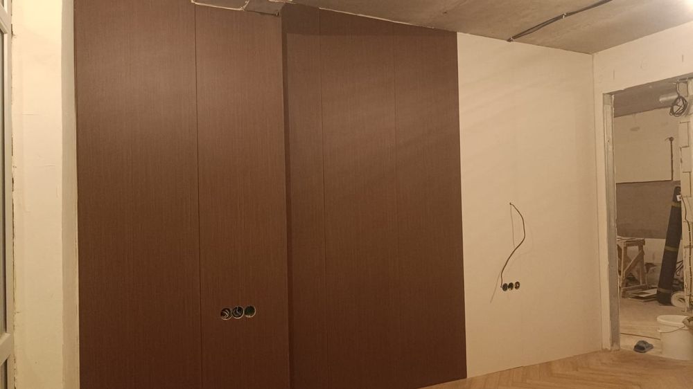 Установка бамбуковыех понелей