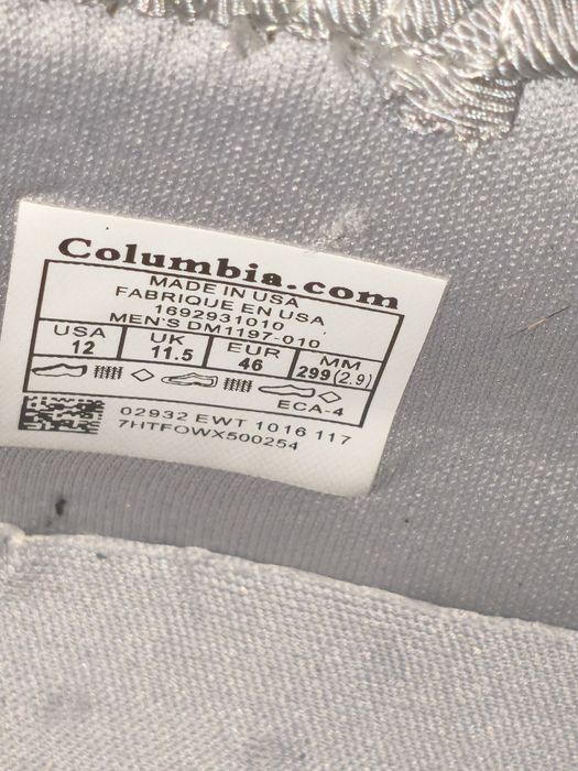 Продам кроссовки Columbia  45 р-р
