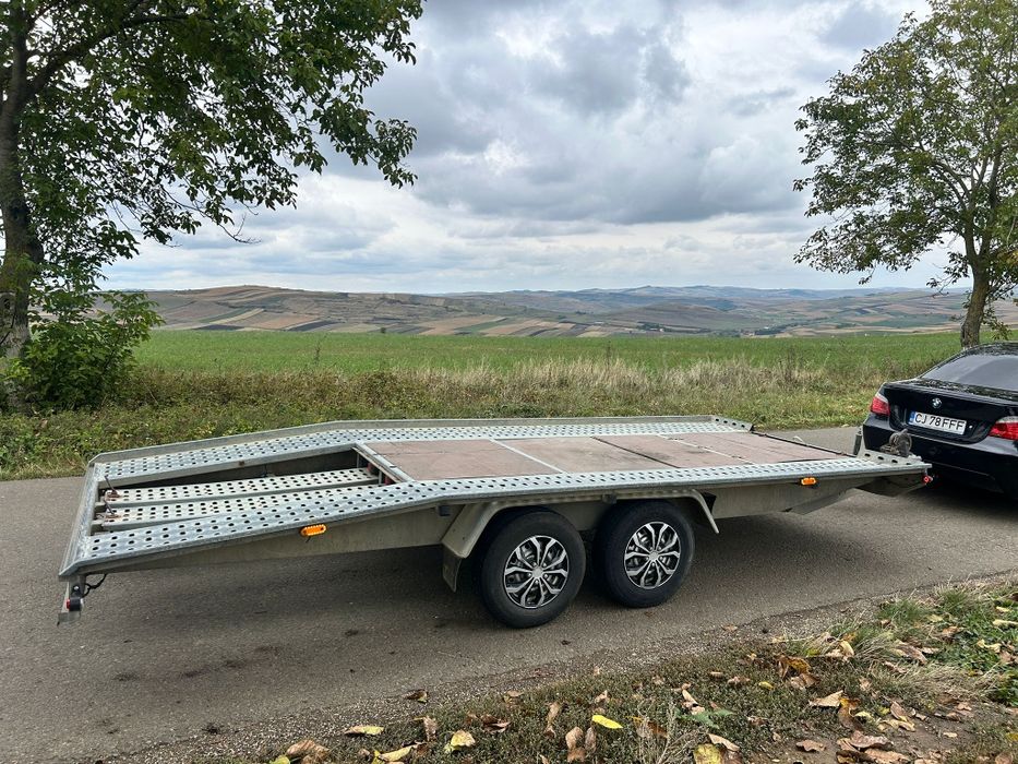 Platforma auto trailer remorca 5 metri 2700 kg