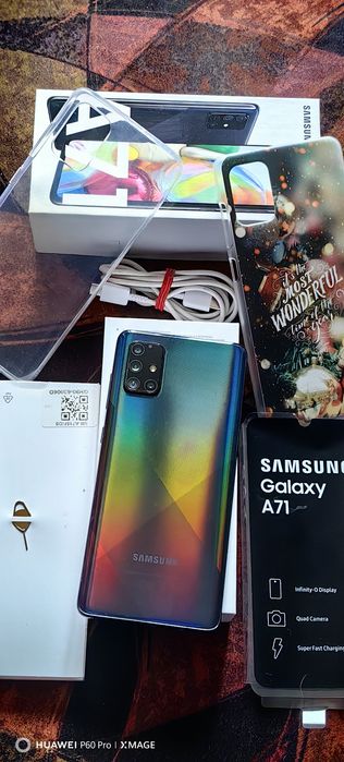 SAMSUNG  GALAXY A71- Топ състояние.Пълен комплект+подаръци