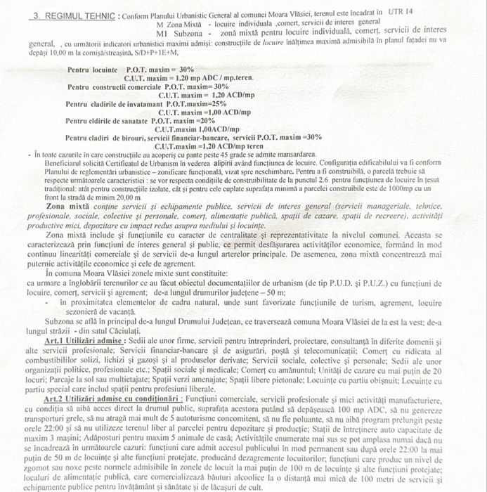 Teren Intravilan 1800mp - Moara Vlasiei la 2 minute de A3