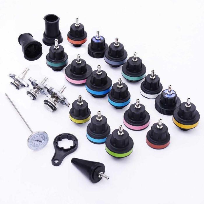 Комплект за измерване налягането в радиатора и охладителната система