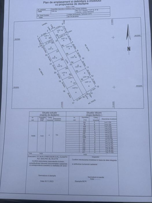 Teren intravilan( parcelat) walter maracineanu