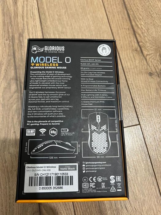 Мышь GLORIOUS Model O Matte