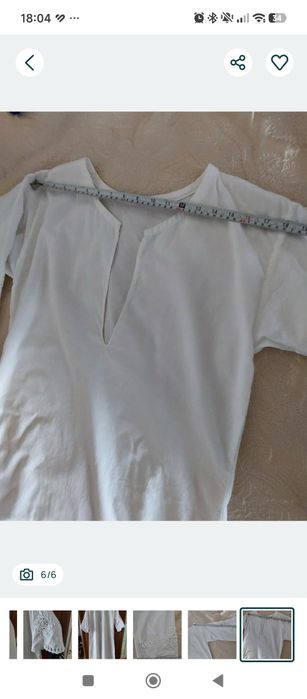 Риза за носия гръдна 110-115 дължина 116см 40 евро ръчно бродирана