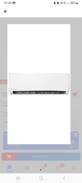 Aer conditionat 9000btu,Fram, nou, fara freon si kit instalare