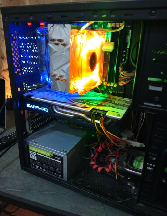 Свой PC RX570 Nitro+/AMD 4.1GHz/16Gb/512Gb+128Gb/500W. Игровой мощный.