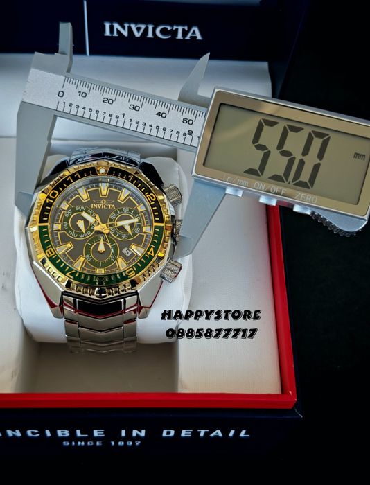 INVICTA Akula Kromo Swiss 55 mm, Инвикта нов мъжки часовник