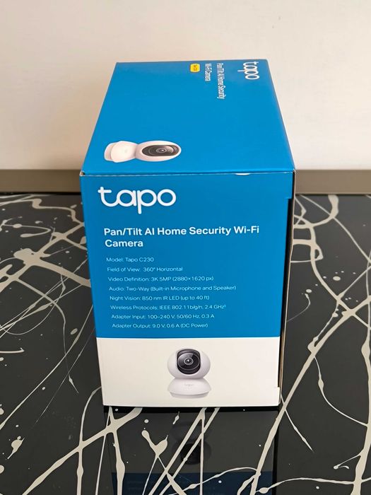 Камера за наблюдение Tapo C230 3K 5MP панорамно завъртане нощно виждан