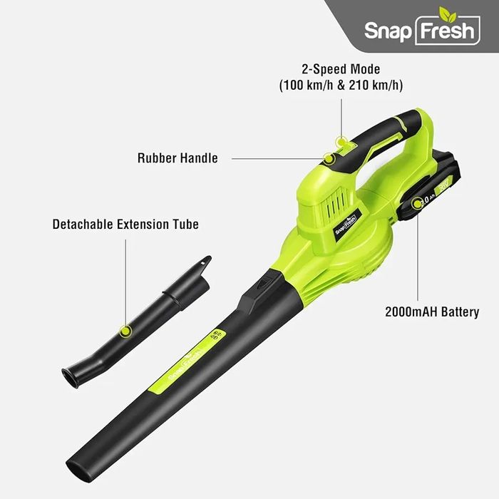 Suflanta aer cu acumalator 20V - 2 trepte voteza 105 km/h  210 km/h