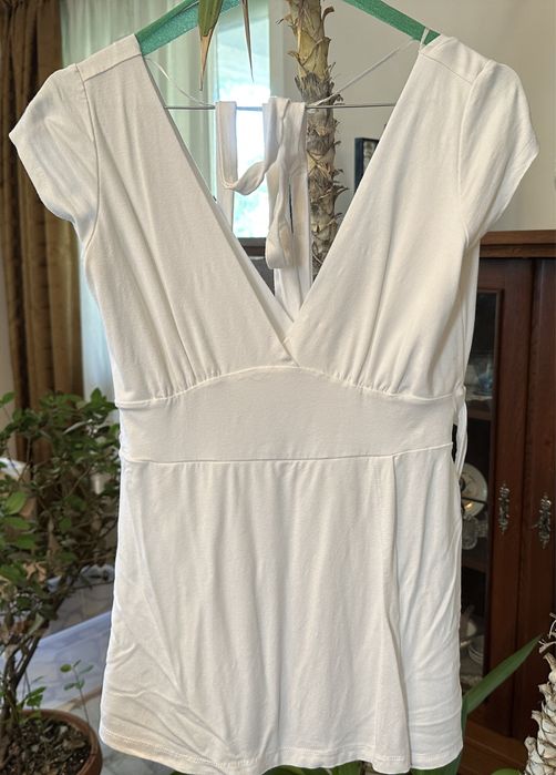 Top alb, impecabil, S