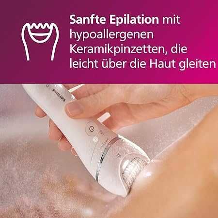 Епилатор Philips BRE715/00 Satinelle Advanced, 32 пинсети, 40 мин. работа