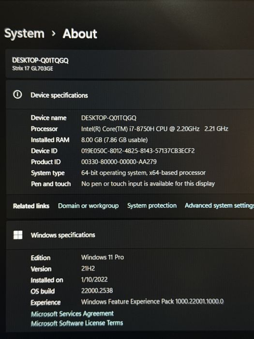 Laptop Gaming 17.3 inch - Asus ROG Strix GL703