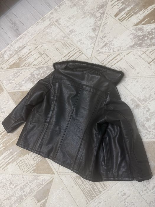 Кожанная дубленка