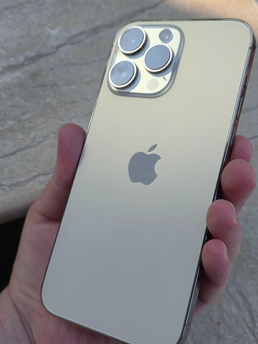iPhone 14 Pro Max 128GB Gold – Incarcator + 5 huse – Neverlocked – Funcțional 100%