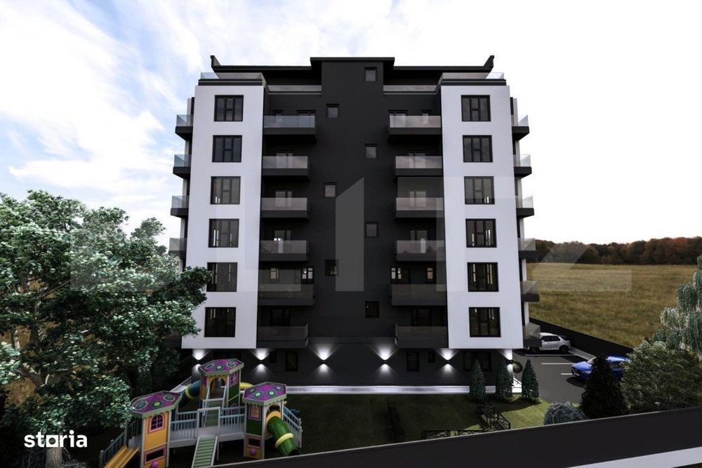 Apartament 3 camere, 70.4mp , bloc nou, Radauti
