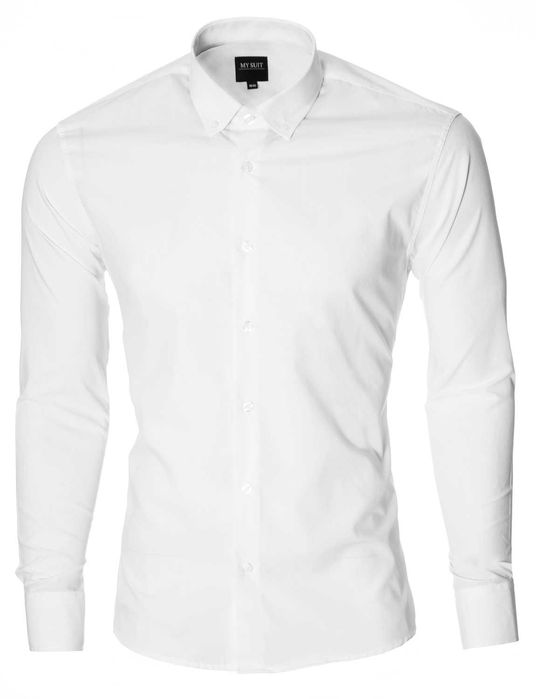 Качествена мъжка риза с дълъг ръкав.Slim Fit