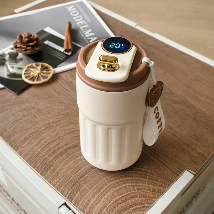 Smart Термо Чаша от Неръждаема Стомана с LED Дисплей