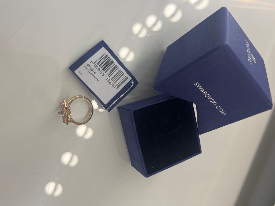 Нов пръстен Swarovski розово злато