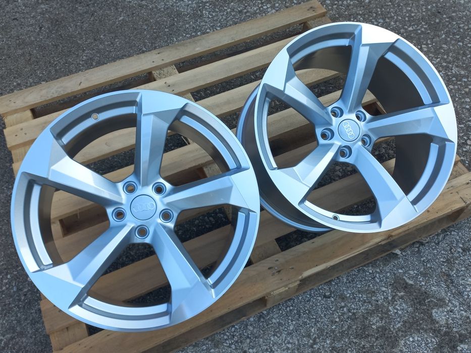 20"Audi Ротор 27 9.0j et30 Silver Polish  A5 A6 A7 A8 Q3 Q5 Чисто Нови