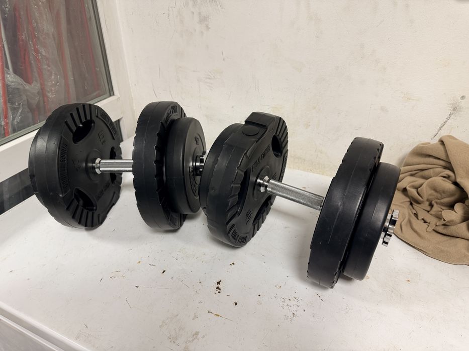 Gantere reglabile noi 17,5 kg+17,5 kg=35 kg pret 250 lei