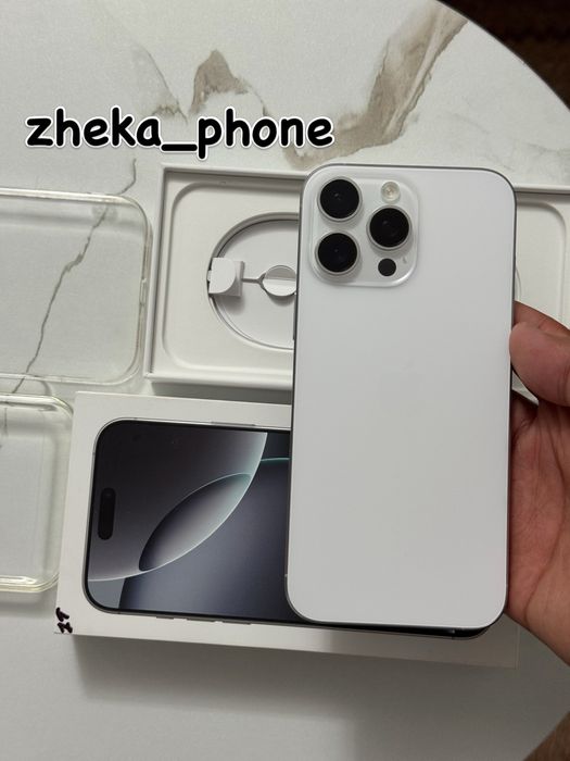  iPhone 16pro max 5G 1Tb white titanium в идеальном состоянии