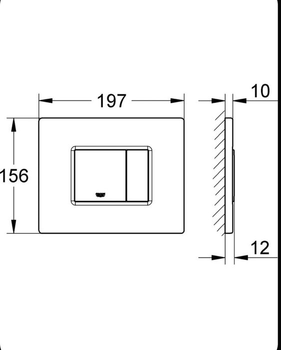 Кнопка смыва для инсталляции GROHE