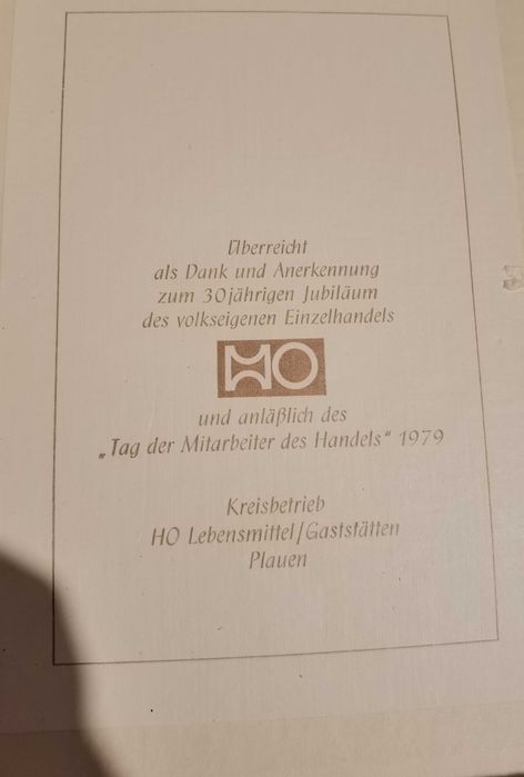 Колекционерски карти за белот Salon 66 от ГДР