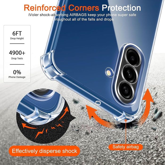 Прозрачен Силиконов Удароустойчив Кейс за Samsung Galaxy A17