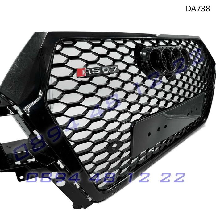 RSQ7 Предна решетка Audi 15-18 Пчелна пита черна грил броня ауди