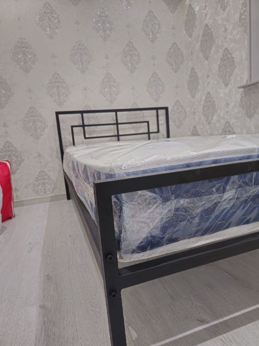 Двуспальная  кровать Loft krovat темир крават metal kalavat Лофт