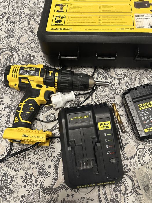 Bormașină Stanley FatMax 18 V + baterie + încărcător