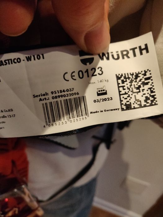 Ham alpinism utilitar WÜRTH + lonjă de asigurare – stare foarte bună