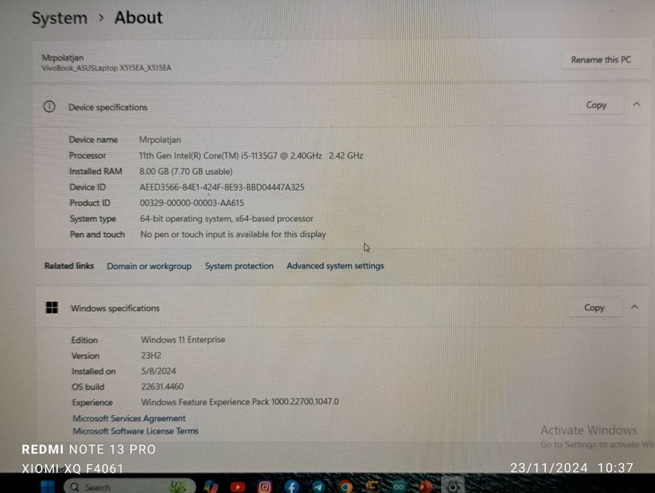 ASUS vivobook x515ea