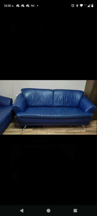 2 дивана от естествена кожа без никакви забележки
