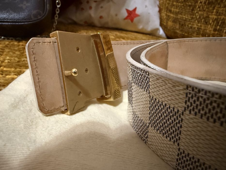 Louis Vuitton Initiales damier azur оригинален дамски колан