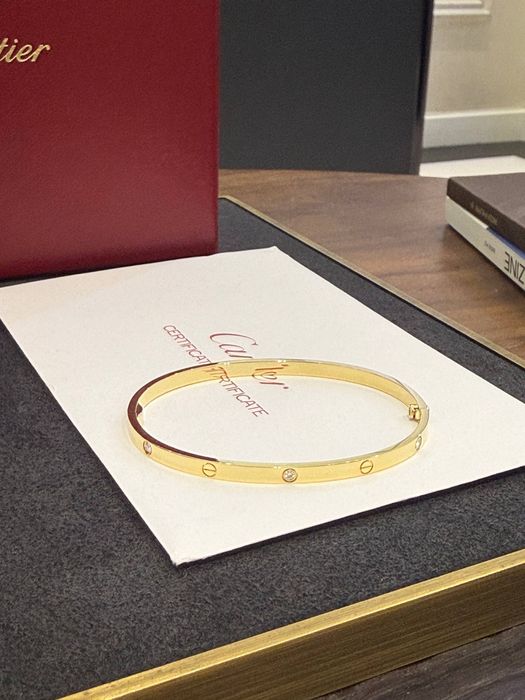 Браслет Cartier Love small model 6 diamonds