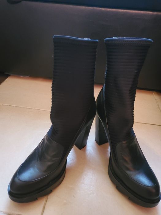 Италиански черни боти, DKNYбежови,Габина омбре цвят и летен ботуш