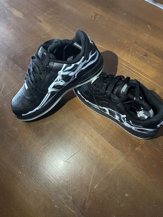 Air force 1 “halloween skeleton black”