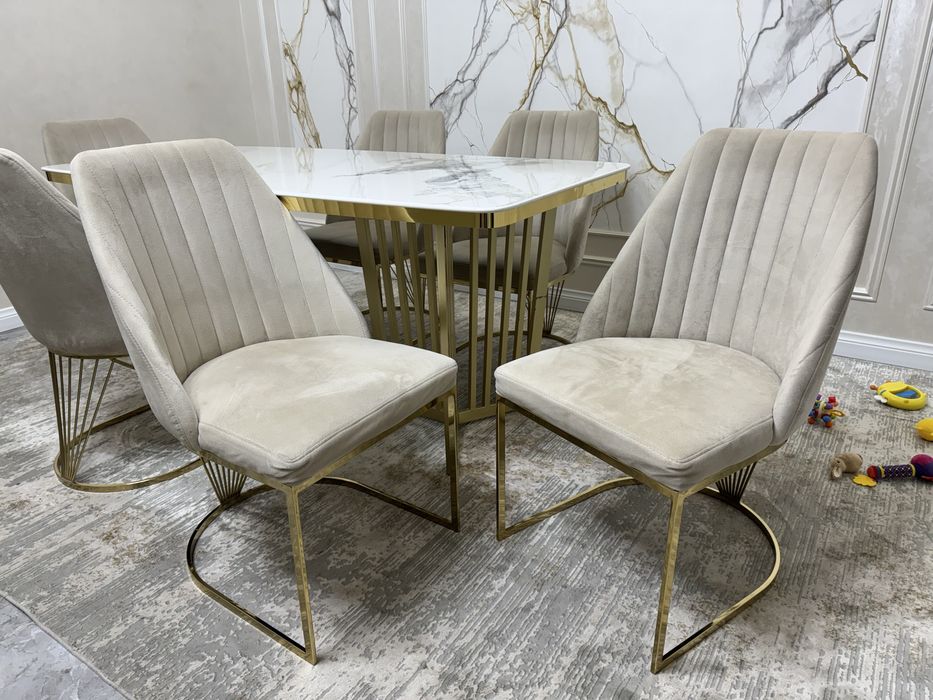 Комплект стол и стул из керамогранит