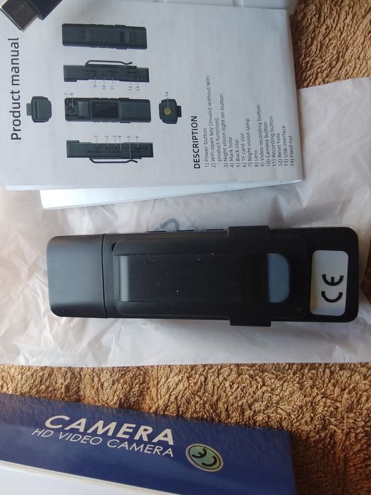 Страхотна боди камера с живо предаване в интернет и Уай Фай-чисто нова